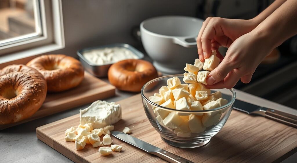 Bagel Casserole Preparation
