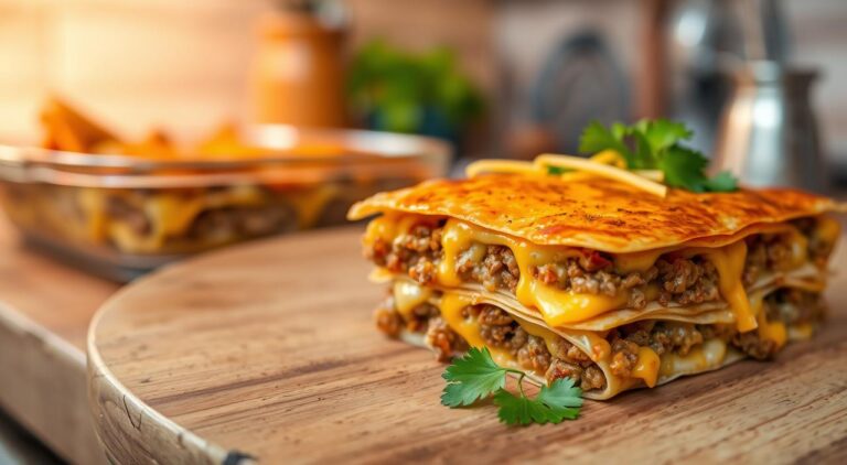 Beef Tortilla Stack Bake