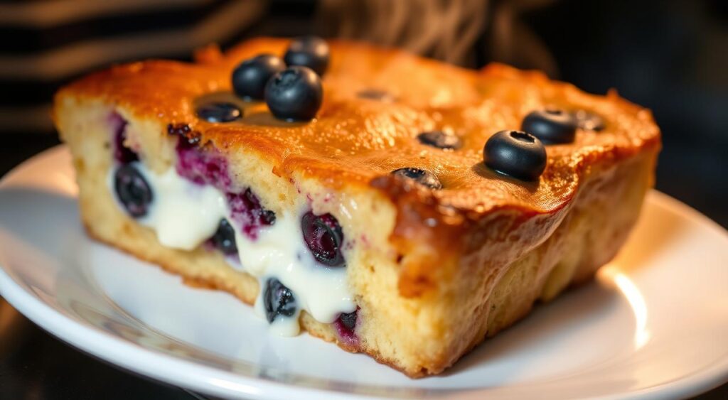Blueberry Cream Cheese French Toast Bake reheating