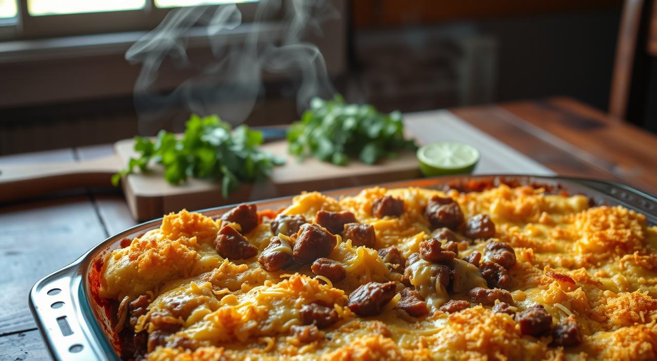 Carnitas & Cornbread Casserole