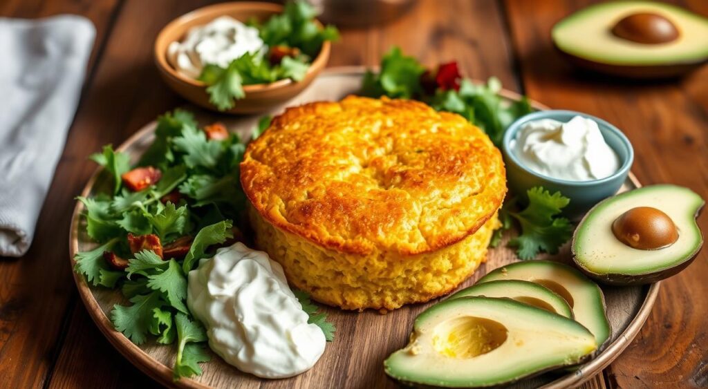 Cornbread casserole serving suggestions