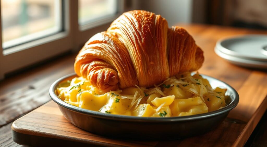 Croissant and Egg Brunch Casserole