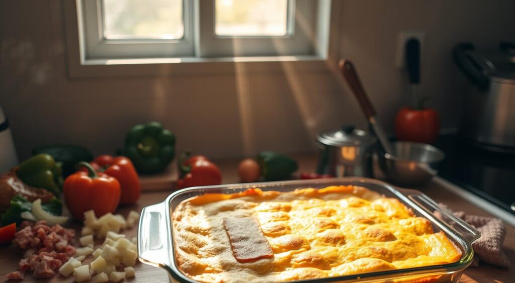 Denver Omelet Bake preparation
