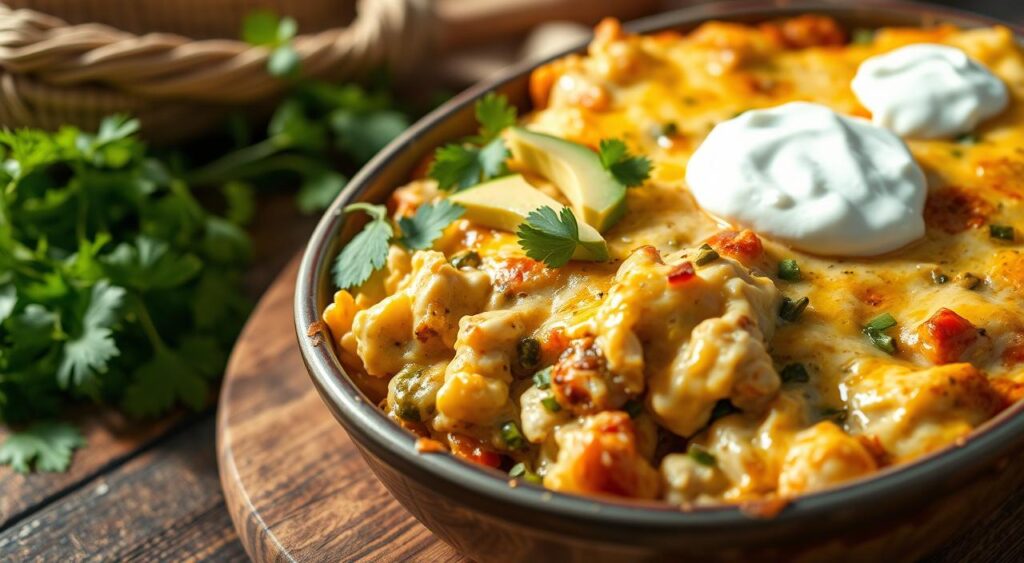 Green Chile Chicken Casserole serving suggestions