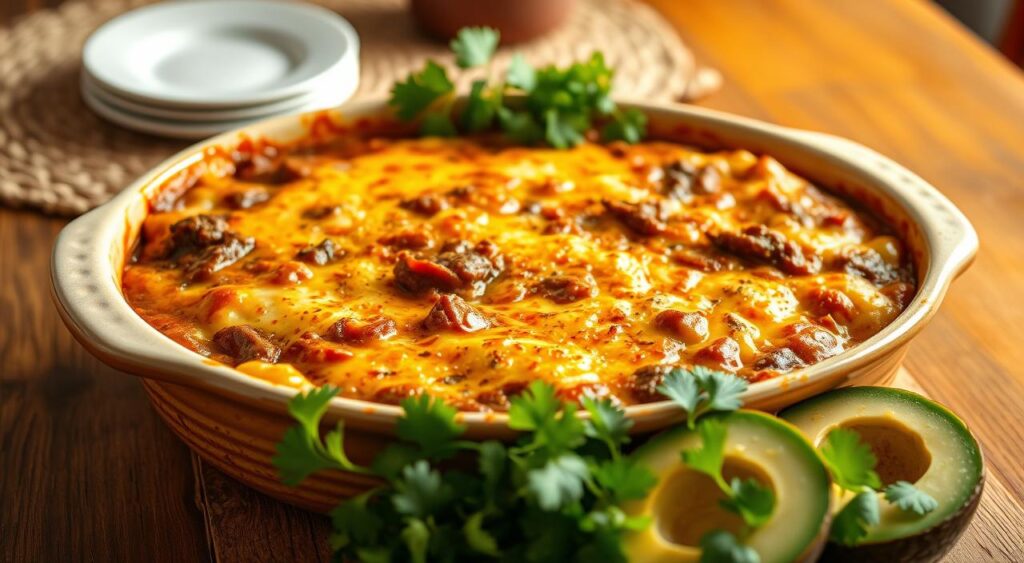Mexican cuisine casserole