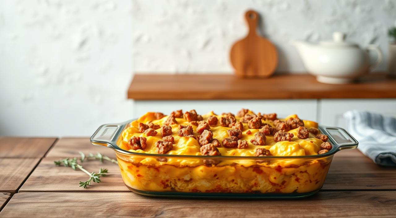 Overnight Sausage and Egg Casserole