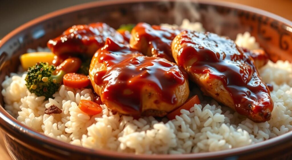 Teriyaki Chicken and Rice Casserole