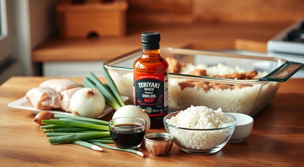 Teriyaki Chicken and Rice Casserole ingredients
