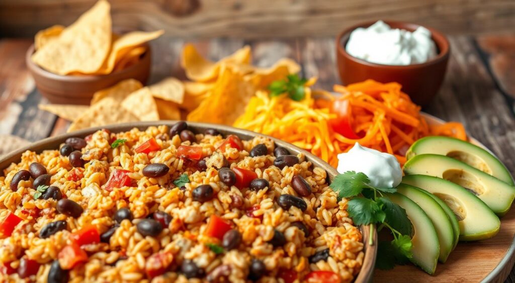 Tex-Mex Rice and Bean Bake