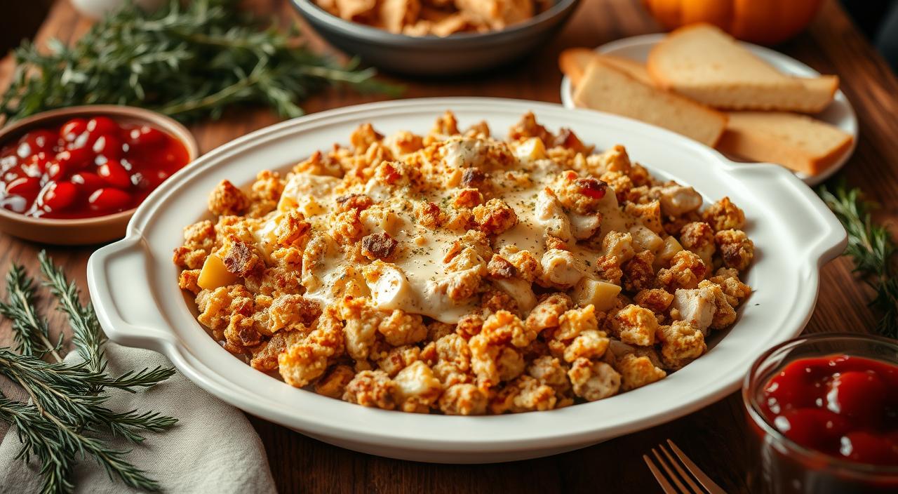 Turkey and Stuffing Casserole