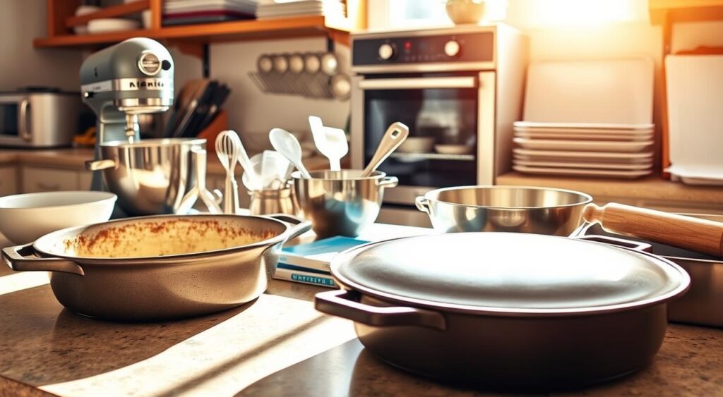baking dishes and equipment