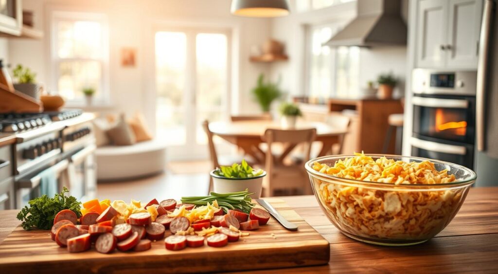 breakfast bake preparation