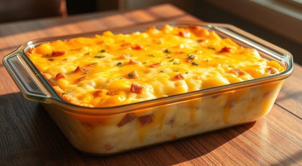 cheesy breakfast bake
