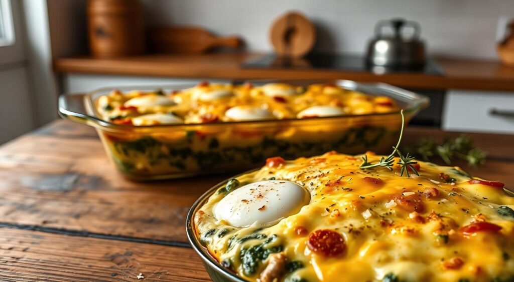 cheesy egg casserole
