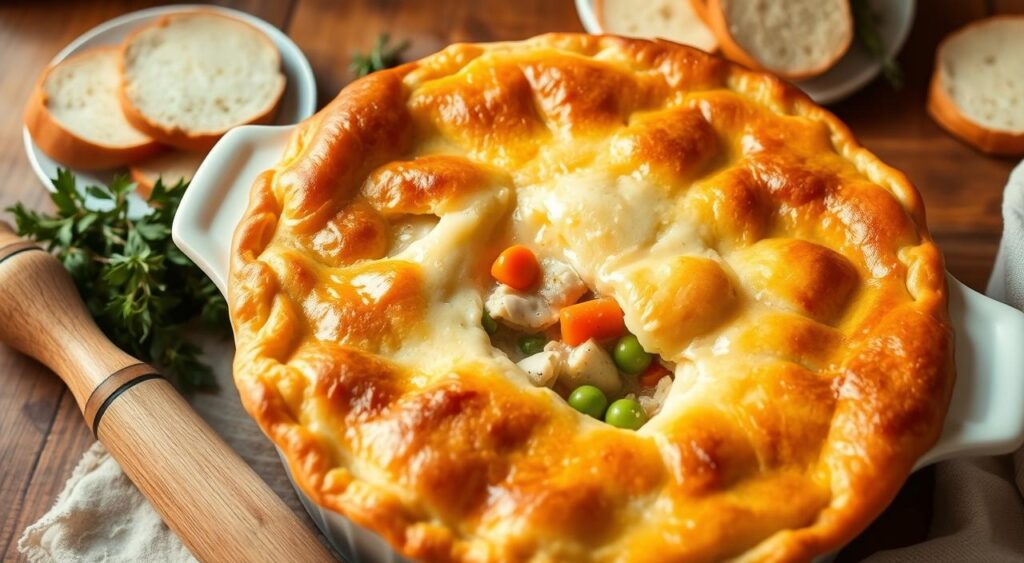 gluten-free chicken pot pie casserole