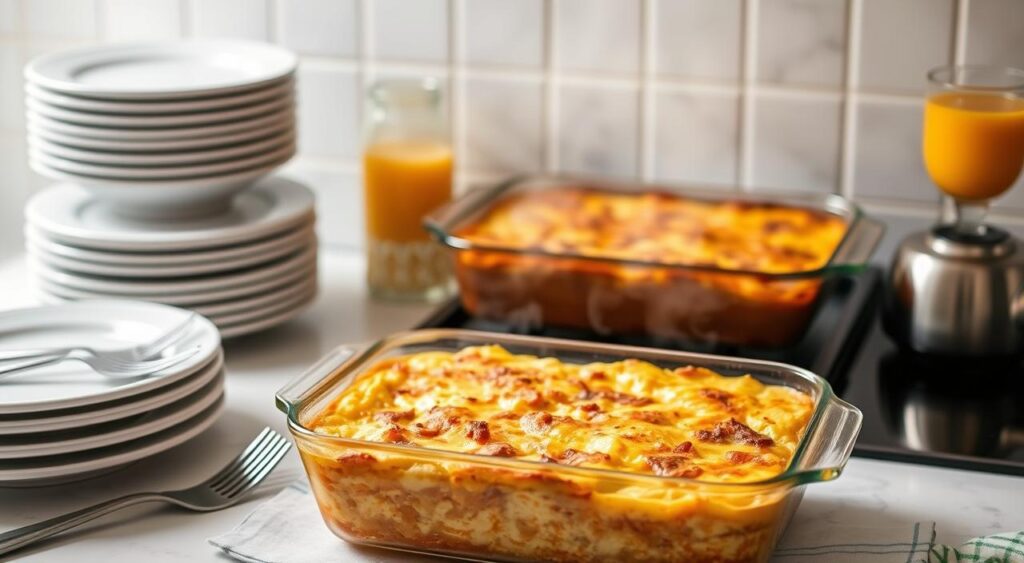 make-ahead breakfast casserole reheating