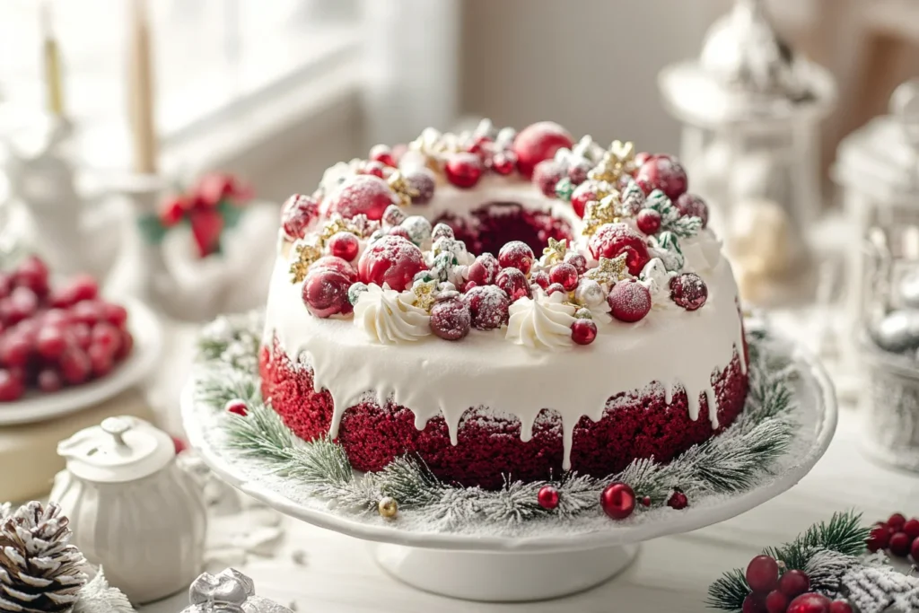 As the holiday season approaches, the search for the perfect festive dessert begins. One standout option that is sure to impress both family and friends is the Red Velvet Christmas Wreath Cake