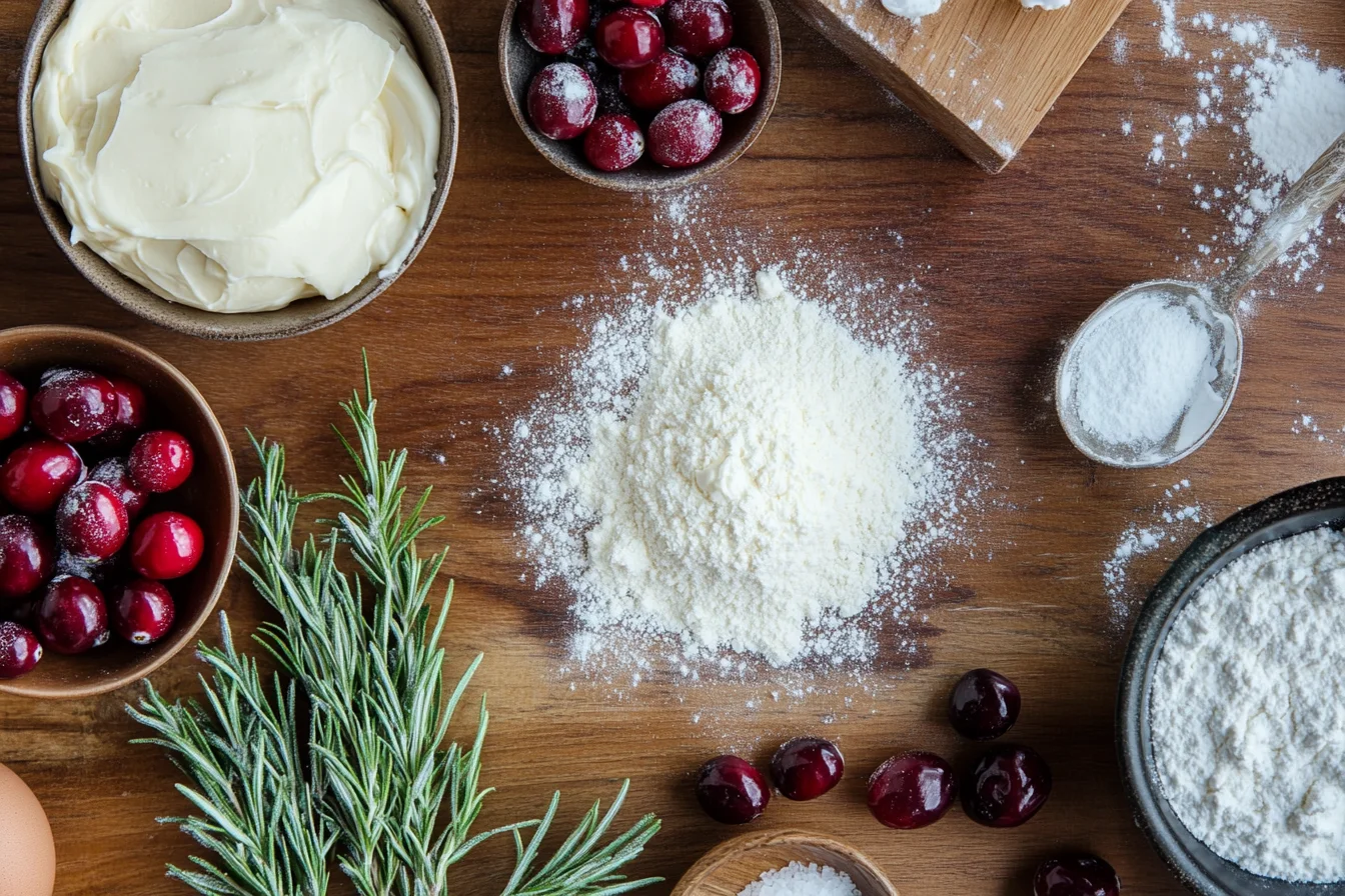 Ingredients of  Red Velvet Christmas Wreath Cake: A Festive Recipe