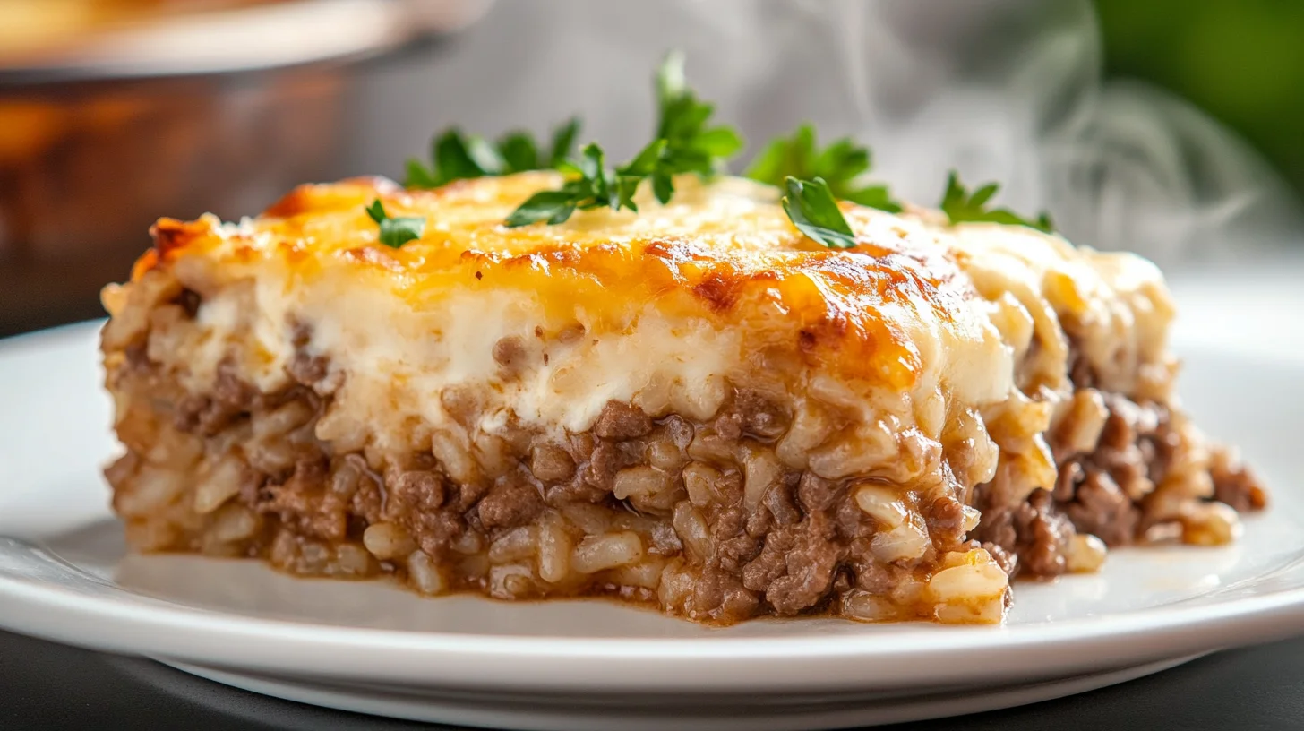 Delicious French Onion Beef Rice Casserole Recipe
