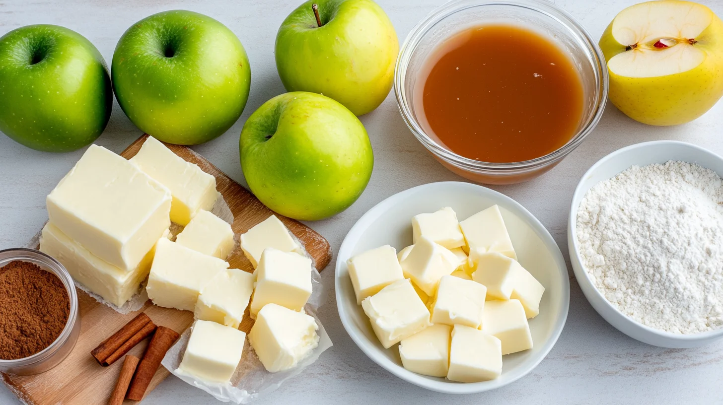 Ingredients

To make these delectable caramel apple cheesecake bars, you will need the following ingredients: