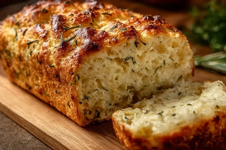 Parmesan Herb Keto Bread loaf, low-carb, keto-friendly, delicious