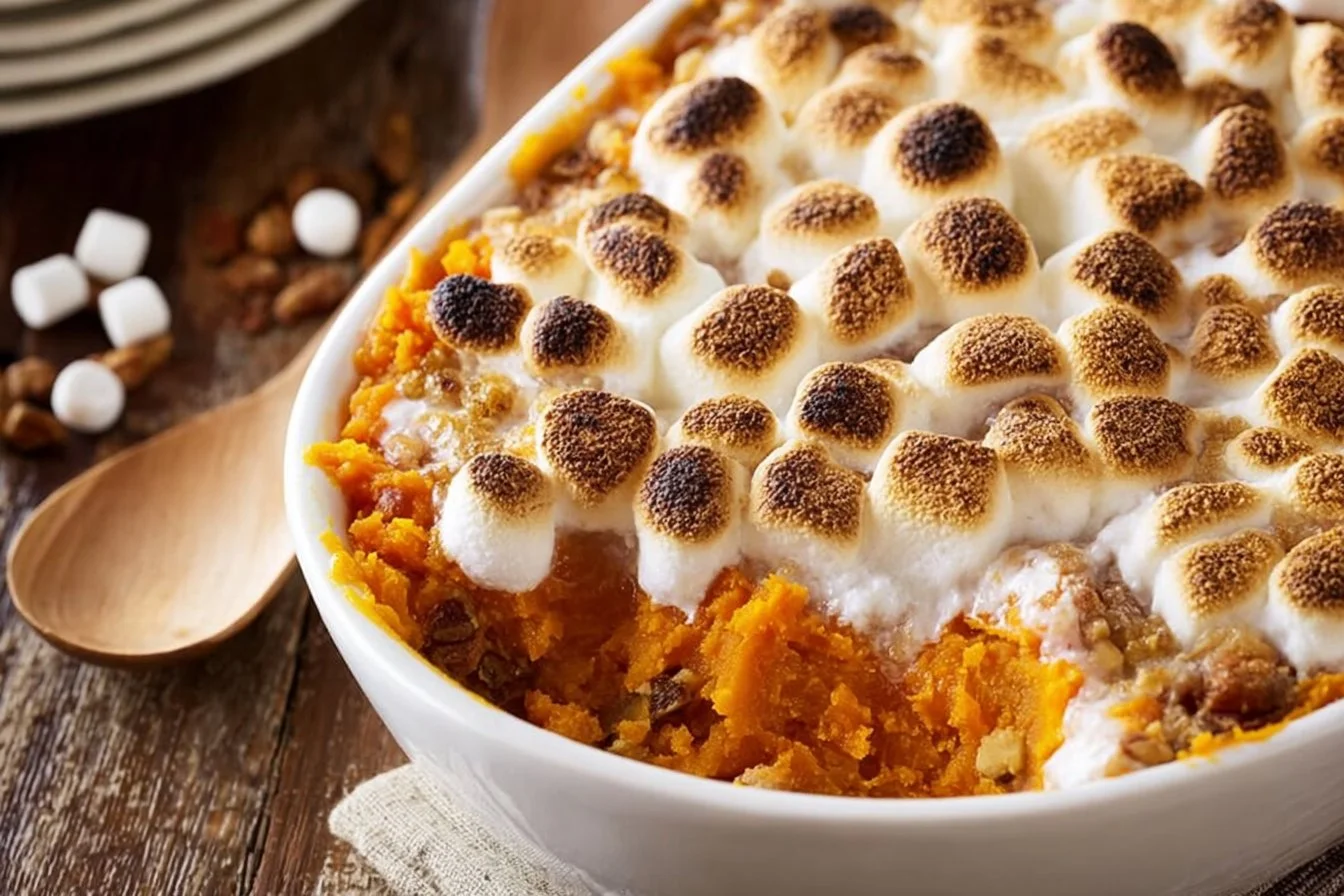 A variety of sweet potato recipes including savory and sweet dishes.