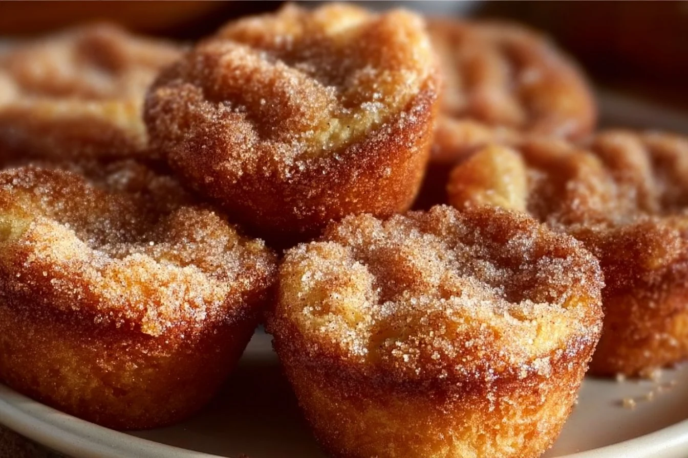 Cinnamon Roll French Toast Bites served on a plate with syrup and berries
