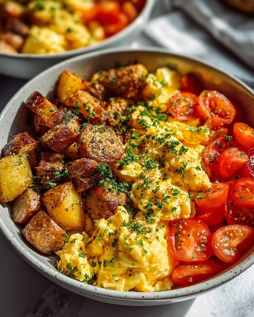 Delicious make-ahead breakfast bowls with fresh ingredients and toppings