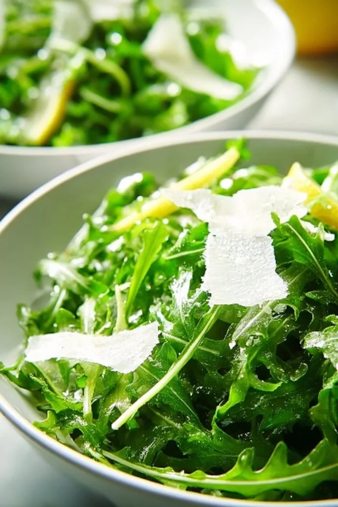 Fresh Easter arugula salad with vibrant ingredients for a festive meal
