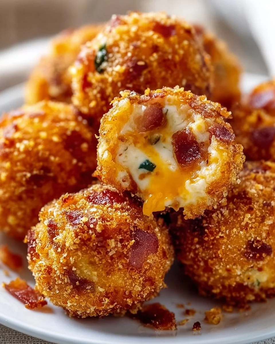 Bacon Jalapeno Popper Cheese Balls - a delicious cheesy appetizer.