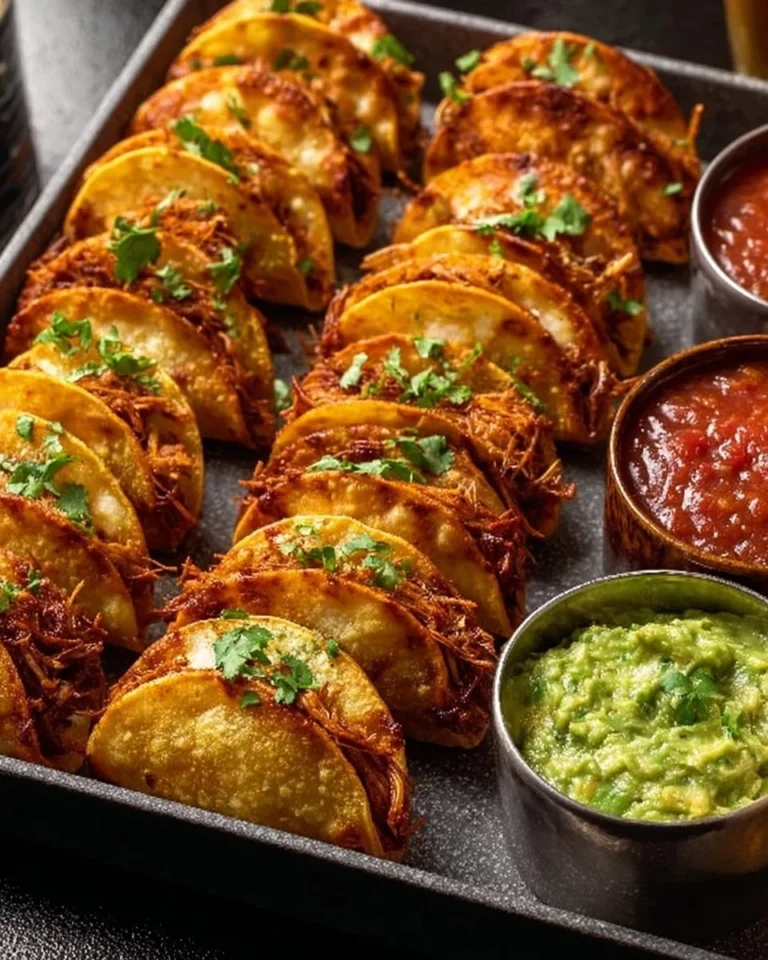 Plate of delicious bite-sized mini tacos topped with fresh ingredients