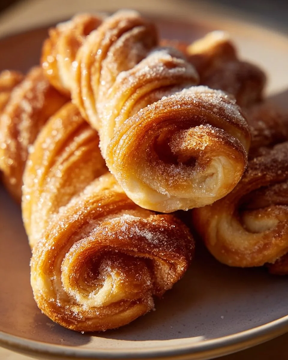 Delicious cinnamon twists that melt in your mouth, freshly baked and golden brown.