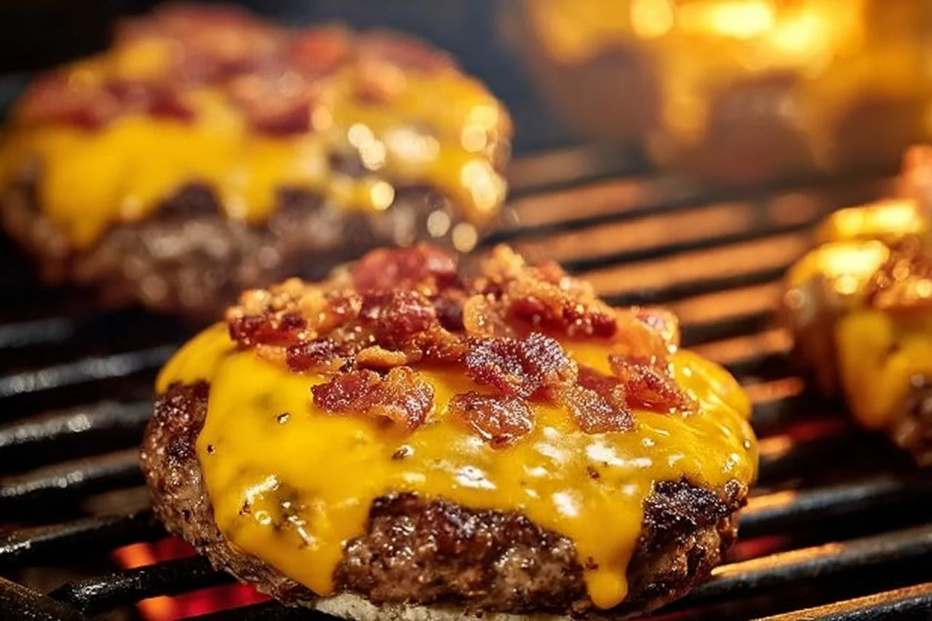 Delicious Crack Burgers stacked with fresh ingredients and served hot.