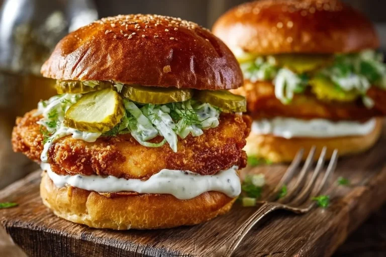 Crispy Dill Chicken Sandwich with Homemade Aioli