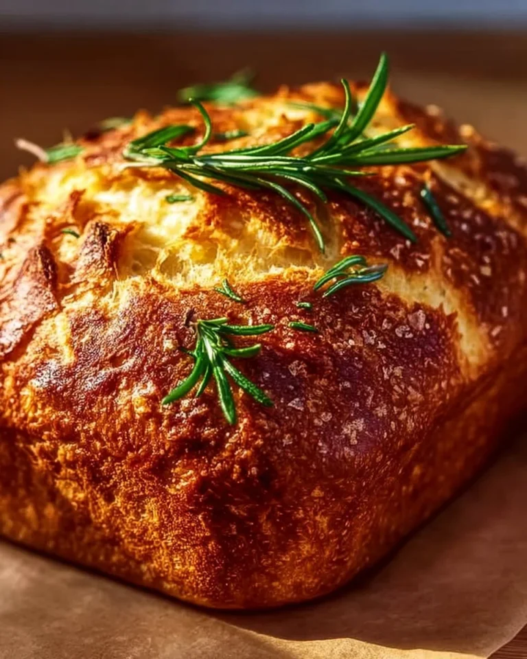 Homemade easy artisan Parmesan garlic bread fresh from the oven