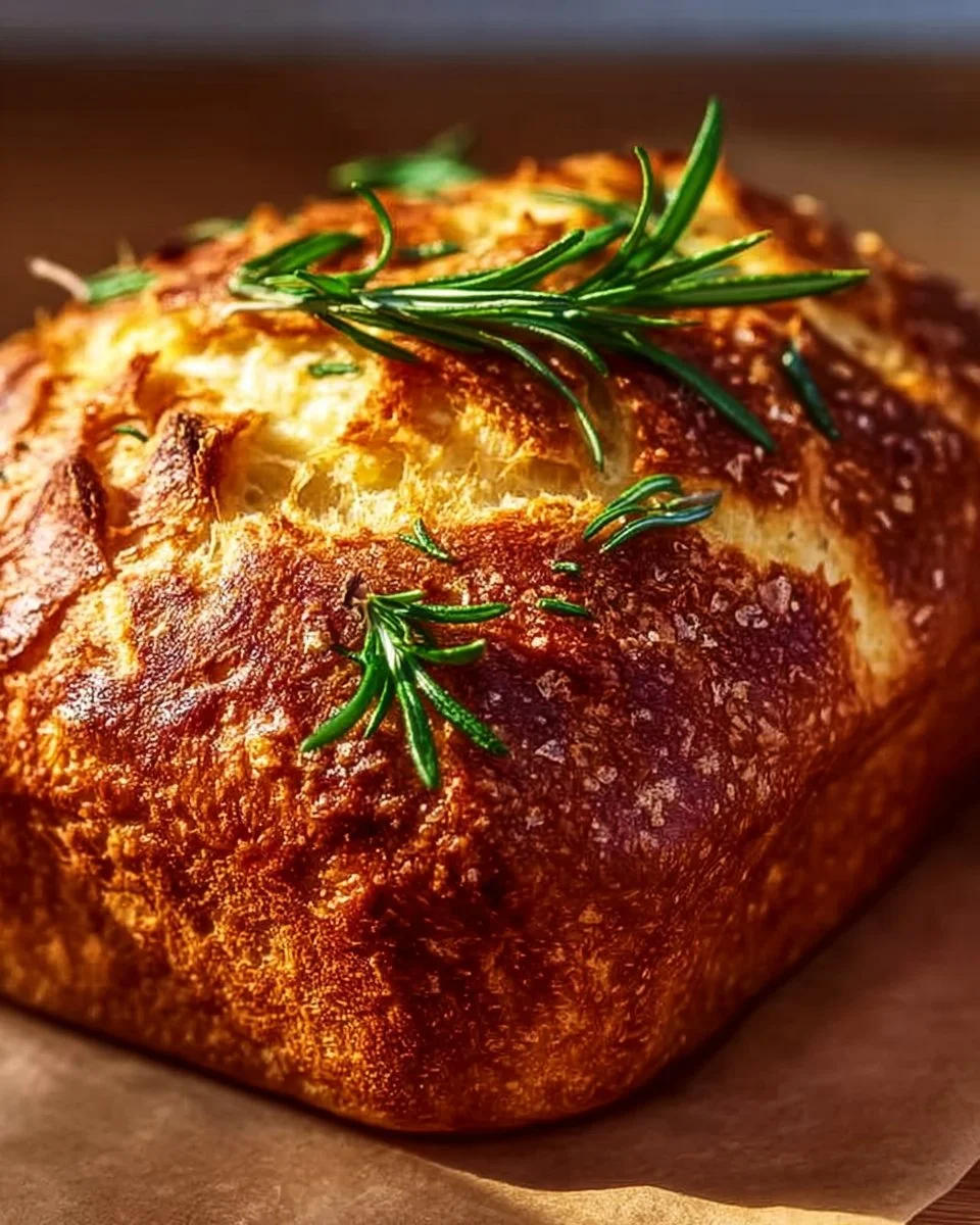 Homemade easy artisan Parmesan garlic bread fresh from the oven