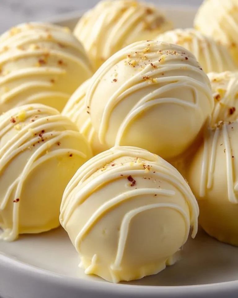 Creamy lemon truffles with intense zest flavor on a decorative plate