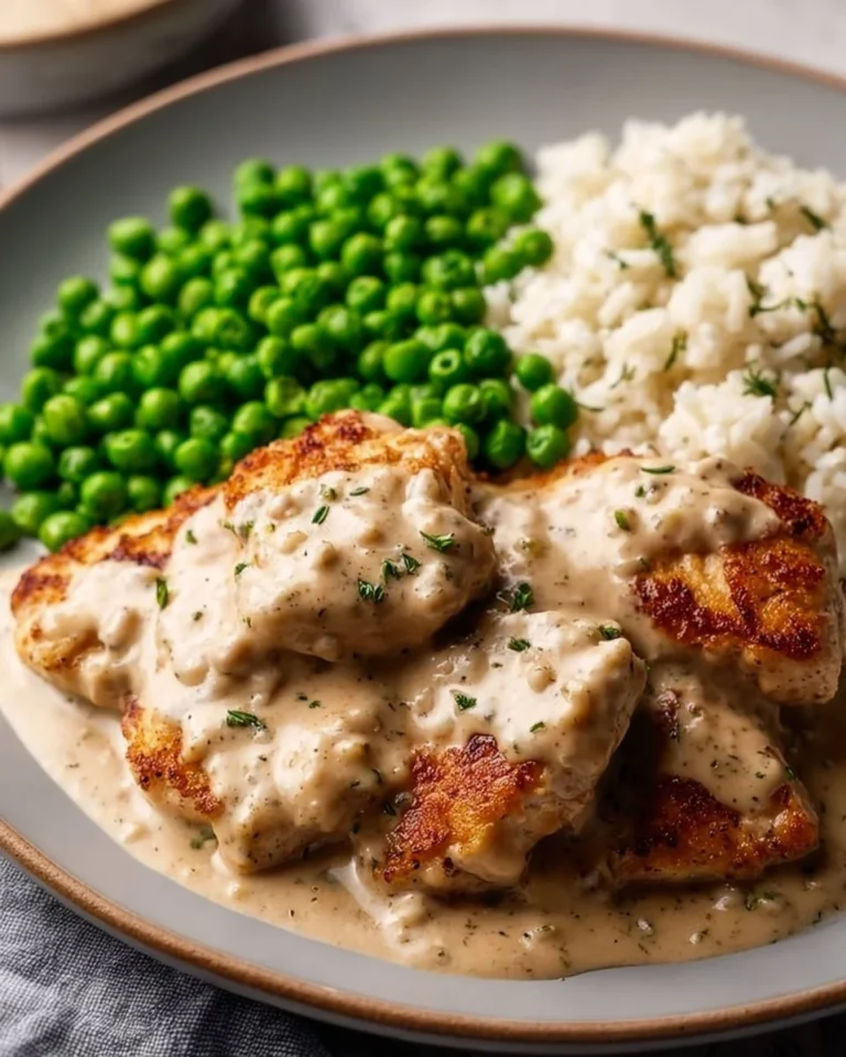 Delicious Boursin Chicken Bake served on a dinner table