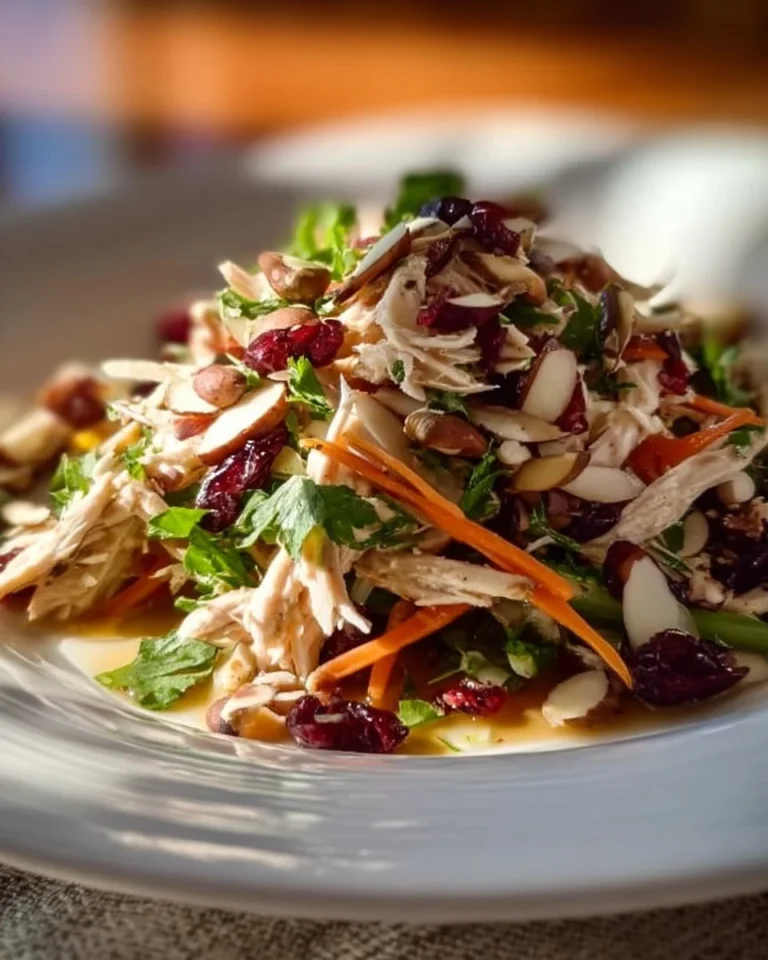 Quick and delicious Asian chicken cranberry salad with fresh ingredients.