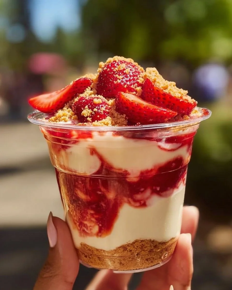 Delicious bowl of sugared strawberries with a sprinkle of sugar on top