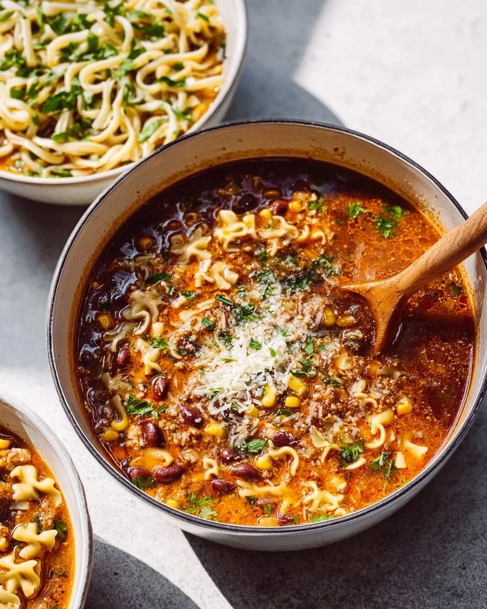 A bowl of hearty winter soups ready to keep you warm during cold months.