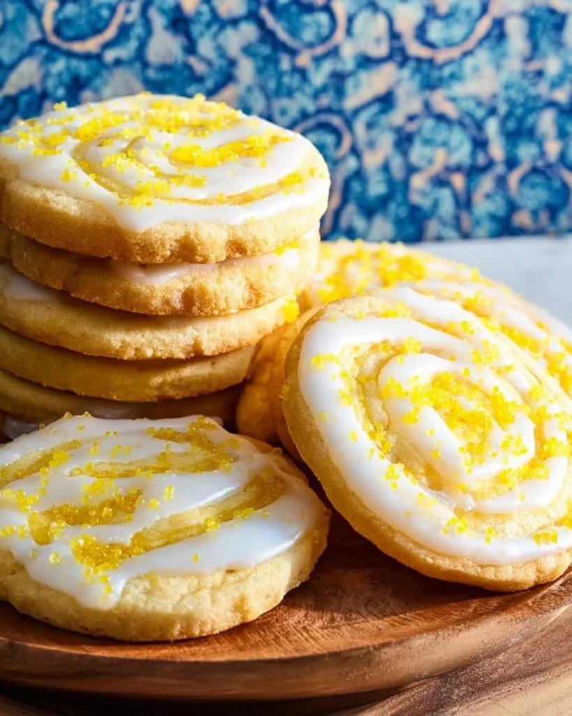 Colorful pinwheel cookies arranged on a plate, showcasing vibrant swirls.