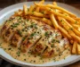 Creamy Peppercorn Chicken and Fries