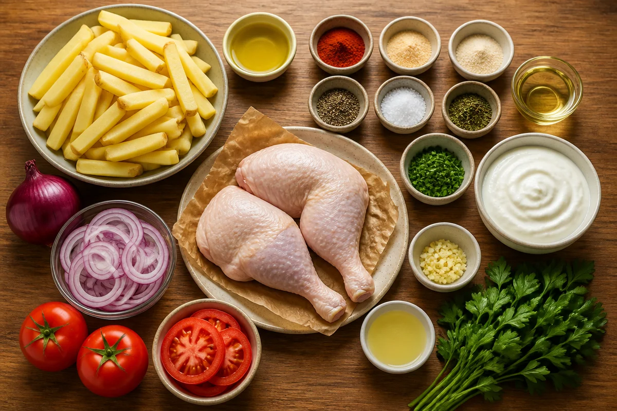 Crispy Chicken With Fries