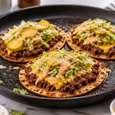 Big Mac Tacos featuring crispy smash burger with toppings
