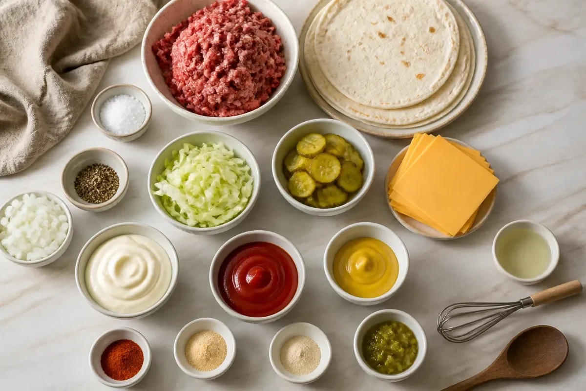 Big Mac Tacos (Crispy Smash Burger Tacos)