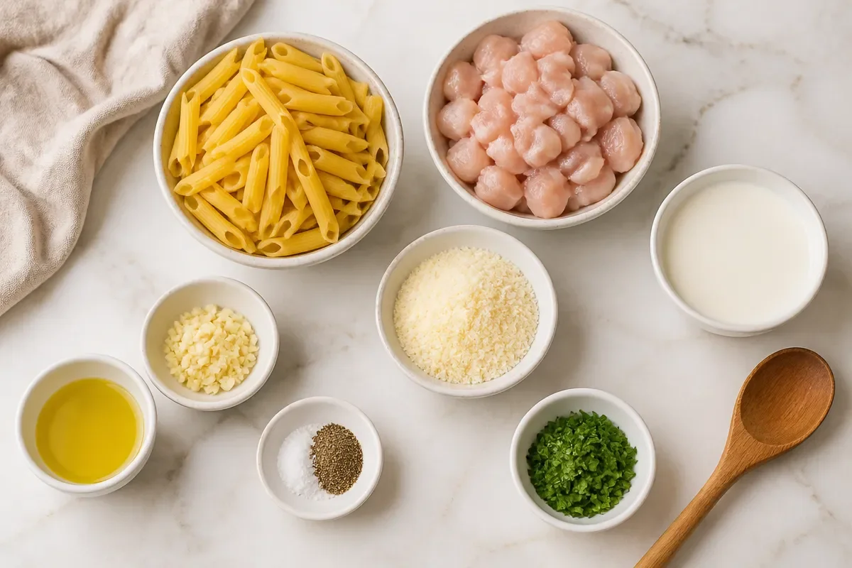 Creamy Garlic Chicken Pasta – Skinny Spatula