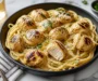 Garlic Butter Chicken Bites with Creamy Parmesan Pasta