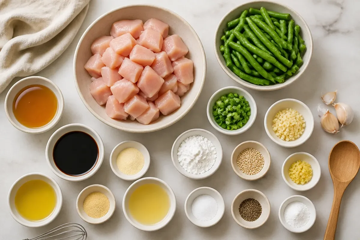 Honey Garlic Chicken and Green Beans