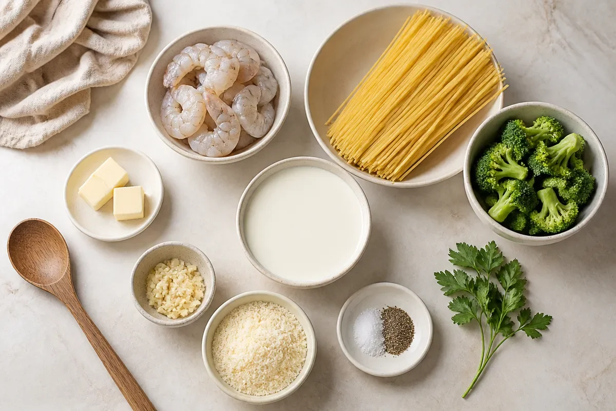 Shrimp Broccoli Alfredo